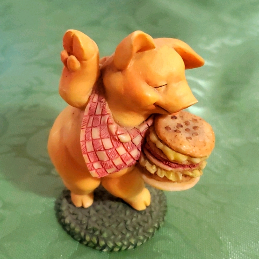 🐖Vintage Ganz Pigsville Hamburger Pig